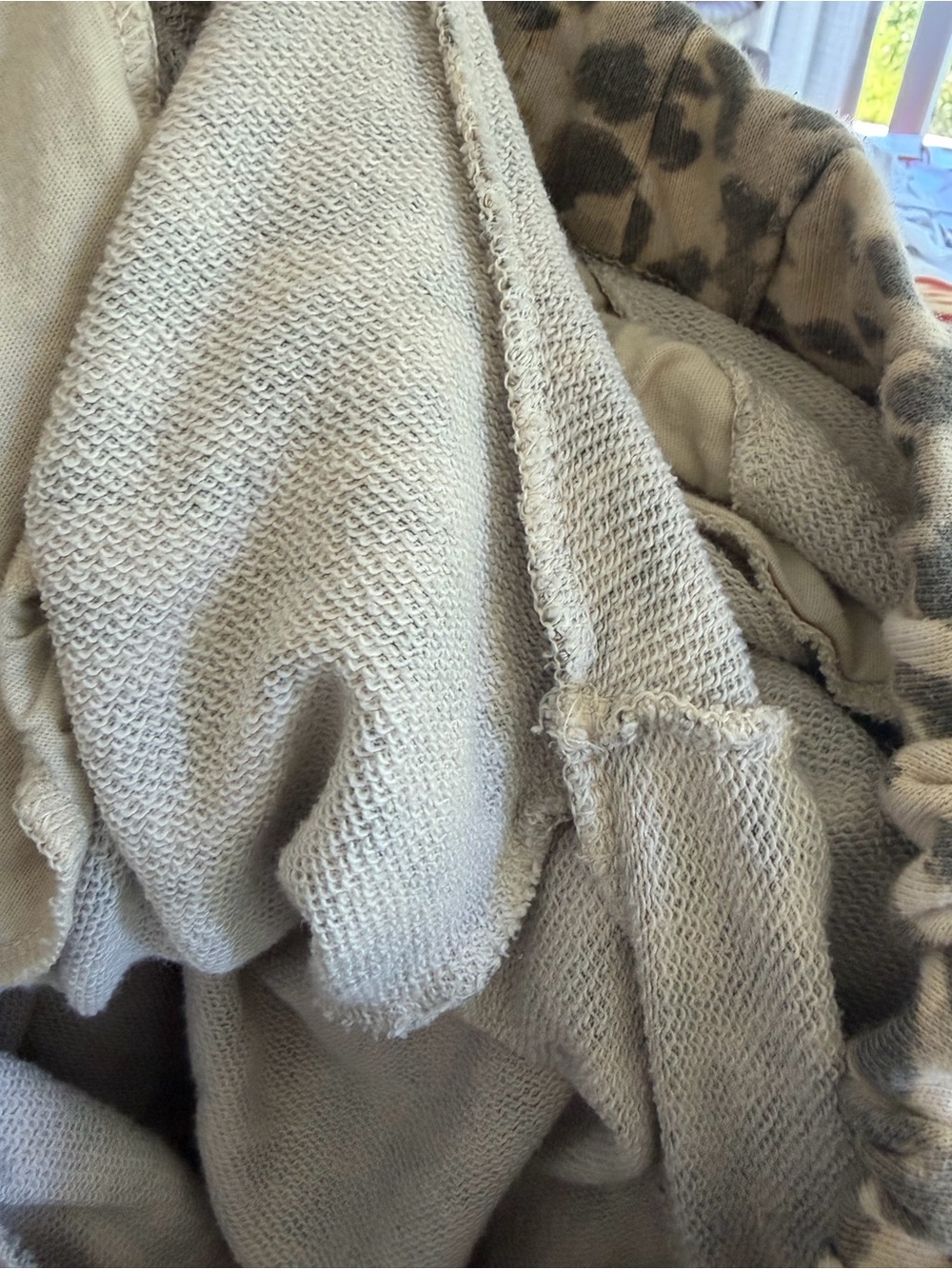 aerie Leopard Print ohSnap-Up Sweatshirt and Trouser in Cake Batter (Set) - Picture 15 of 16
